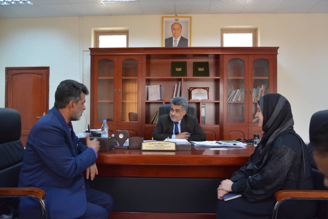  باصهيب يناقش مع منظمات دولية تنفيذ مشاريع في المحافظات المحررة 