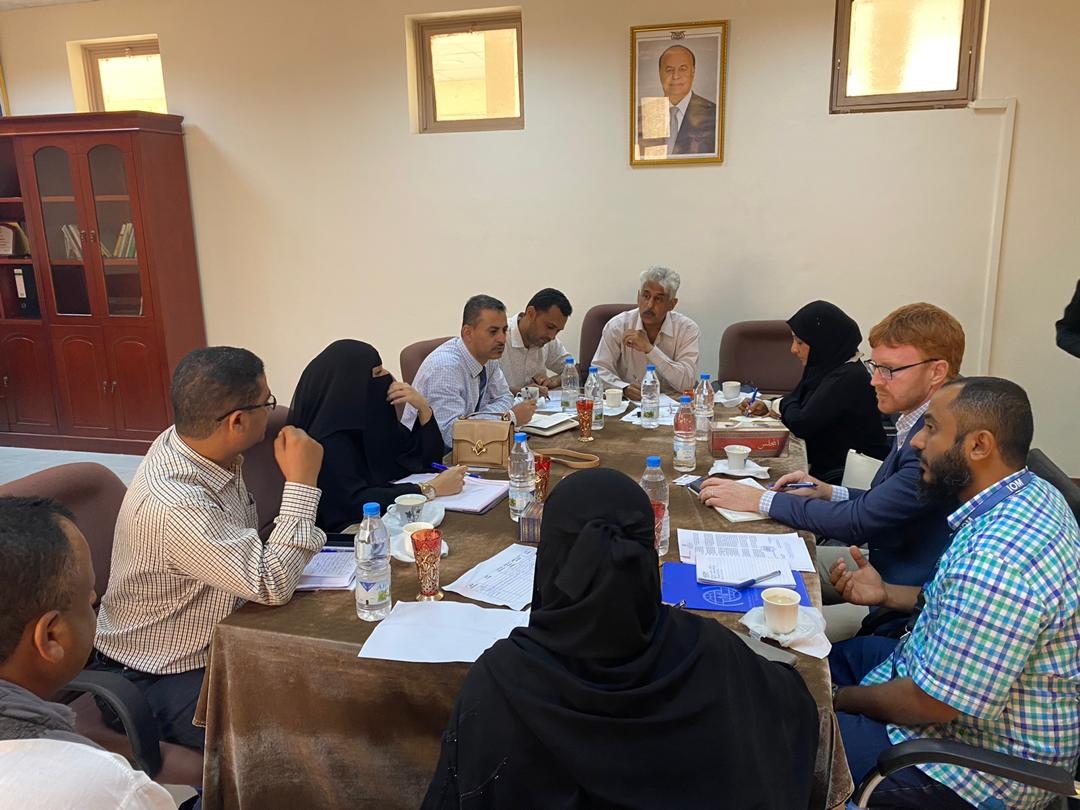 وكيل مساعد وزارة التخطيط يجتمع بمنطمة الهجرة الدولية والوحدة التنفيذية للنازحين لمناقشة اوضاع النازحين  بسبب الحرب والكوارث الطبيعية