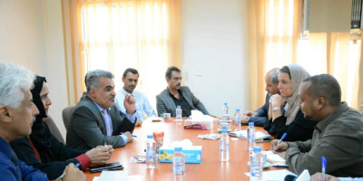  باصهيب يبحث مع وفد أوروبي تنفيذ المزيد من المشاريع التنموية والإنسانية