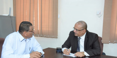  باذيب يناقش مع عطروش تحديات الأمن الغذائي في اليمن