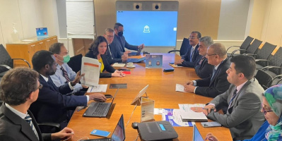  باذيب و ماير يبحثان التحليل الفني حول تعزيز البناء المؤسسي للبنك المركزي اليمني