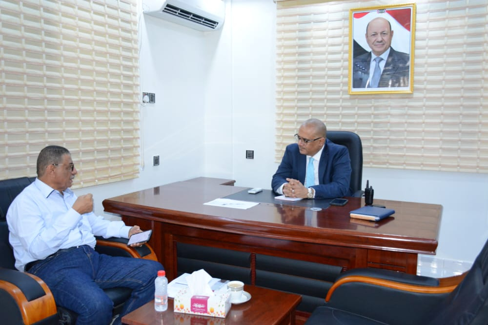  باذيب وعطروش يناقشان ترتيبات انعقاد اجتماع المجلس الأعلى وتنفيذ المسح الشامل للأمن الغذائي