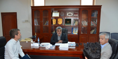  نائب وزير التخطيط يبحث مع مدير منظمة طفل الحرب خطة مشاريع العام القادم 2023م