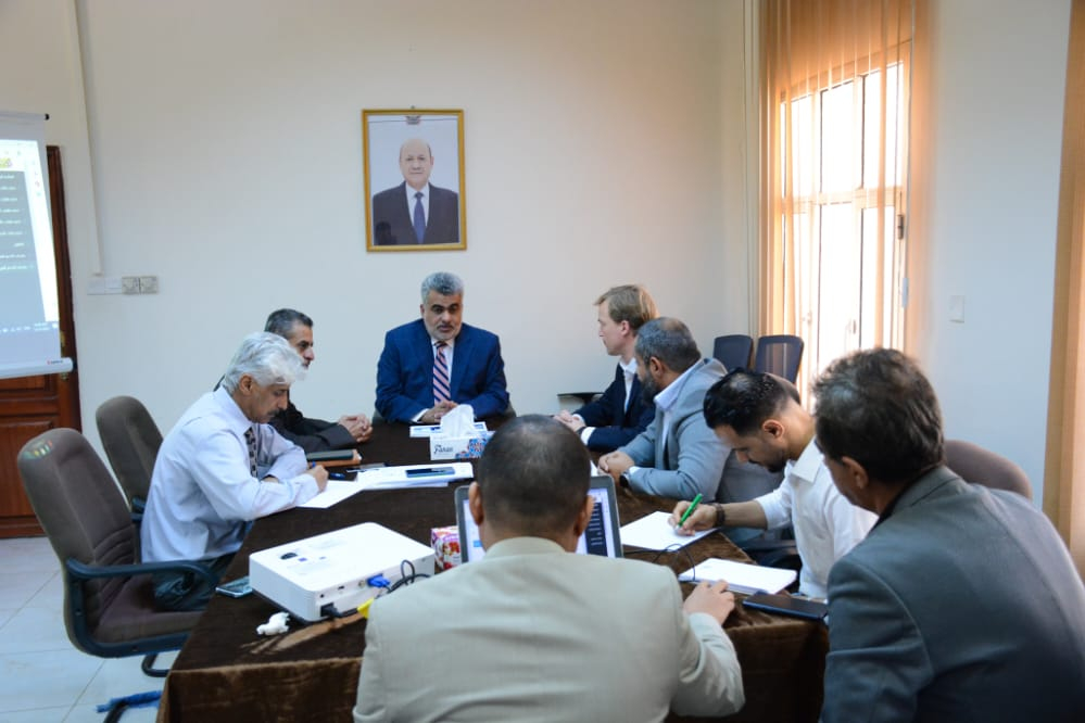  باصهيب يبحث مع الأوتشا خطة مشاريع العام القادم ومستوى تنفيذ مشاريع العام الجاري