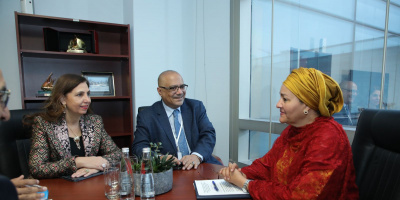  وزير التخطيط يبحث مع نائبة الأمين العام للأمم المتحدة التدخلات الإغاثية والتنموية وخطة "صافر"