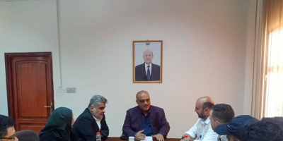 وزير التخطيط يلتقي في عدن مديري منظمتي رحمة ورعاية الأطفال في اليمن