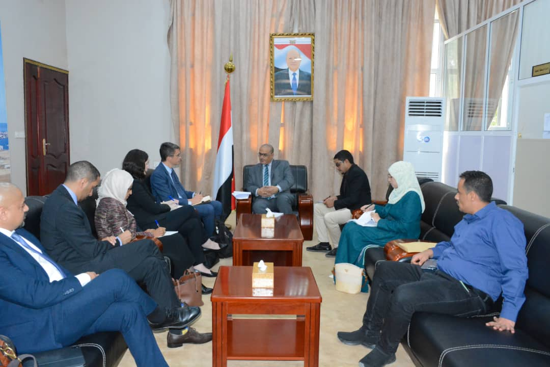  وزير التخطيط يلتقي في عدن المدير الإقليمي الجديد للبنك الدولي في اليمن ومصر وجيبوتي