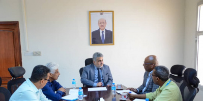  نائب وزير التخطيط يلتقي في عدن مع ممثلي الاوتشا والجهات الوطنية المعنية بنزع الألغام