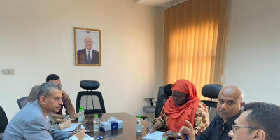وكيل وزارة التخطيط الاستاذ منصور زيد يلتقي بمكتب الشؤون الانسانية الاوتشاء ومنظمة الهجرة الدولية 