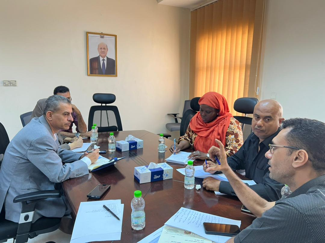 وكيل وزارة التخطيط الاستاذ منصور زيد يلتقي بمكتب الشؤون الانسانية الاوتشاء ومنظمة الهجرة الدولية 