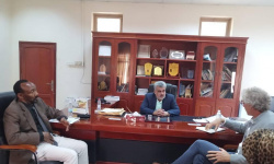 باصهيب يبحث مع نائبي مسؤولي برنامج الغذاء العالمي ومنظمة (الفاو) سبل تحسين الاستجابة الراهنة لدعم للأمن الغذائي