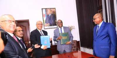 توقيع مذكرة تفاهم بين اليمن وجيبوتي في مجالات الاتصالات وتكنولوجيا المعلومات والتحول الرقمي